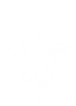 VLMK Plumbbob Logo in white