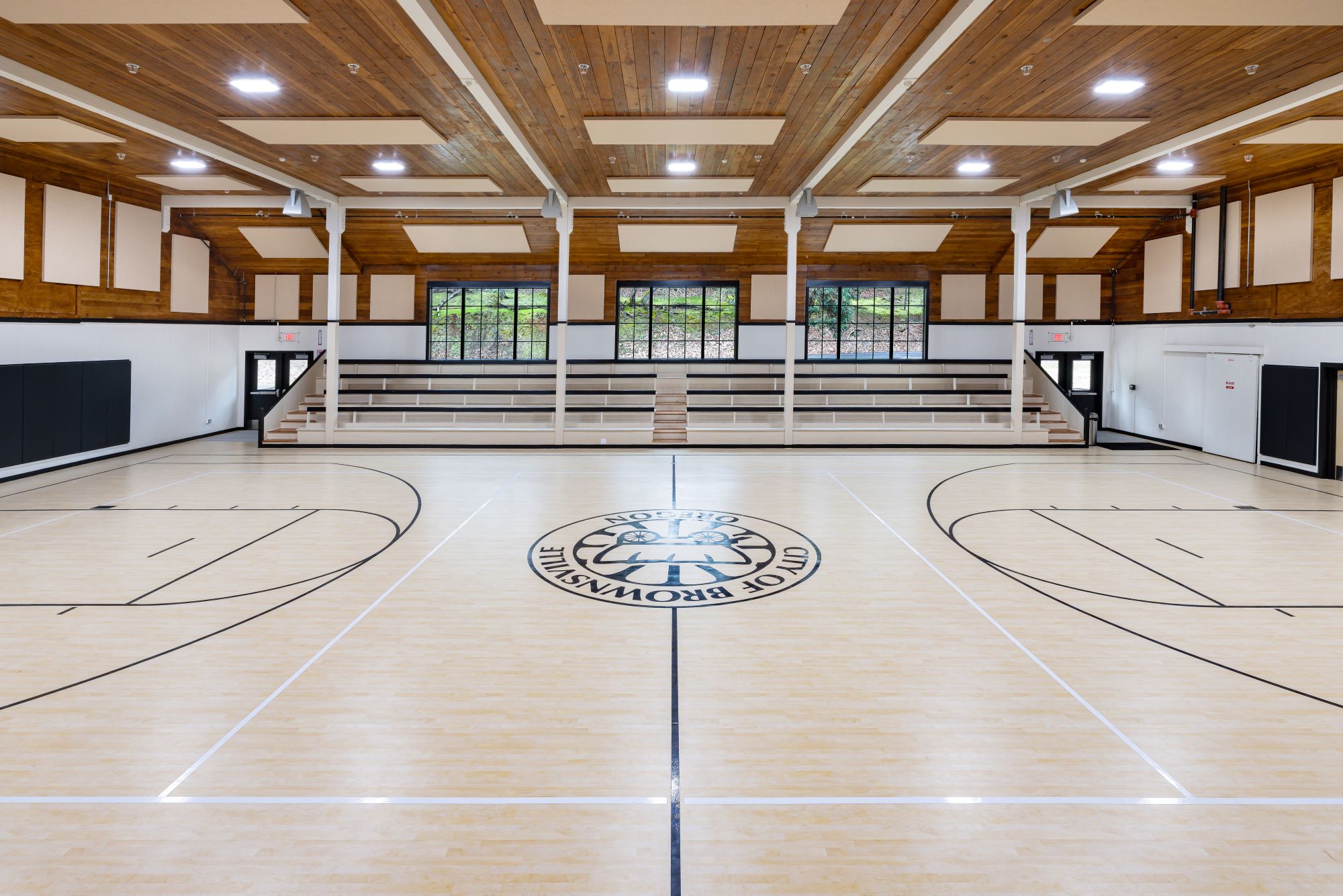 Brownsville Community Center newly remodeled gym